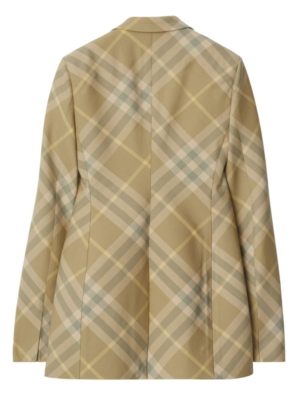 Burberry checked tailored single-breasted blazer