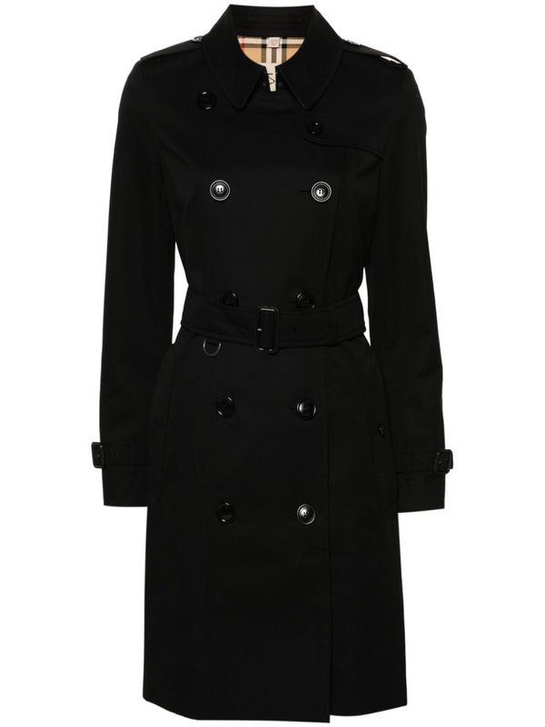 Burberry gabardine-weave trench coat