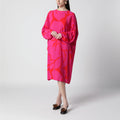 Dries Van Noten Dress with Fuchsia Print in Viscose