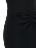 Victoria Beckham Gathered Waist Midi Dress