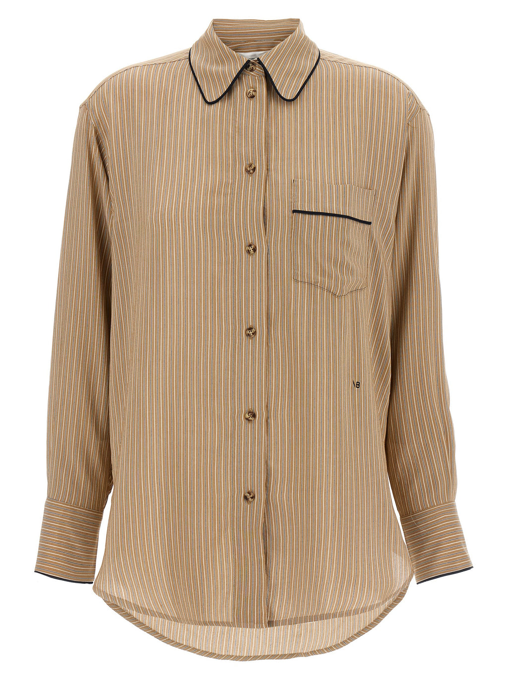 Victoria Beckham Piping Detail Pyjama Shirt