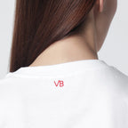 Victoria Beckham White cotton “It’s Fine” T-shirt
