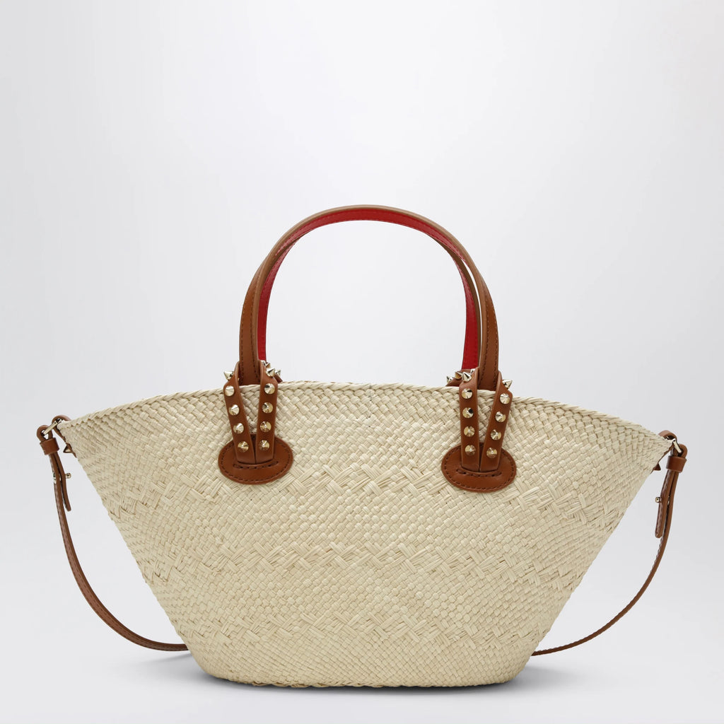 Christian Louboutin Raffia and calf leather Tote bag Cabata small