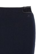 Courreges Loop Rib Knit Skirt