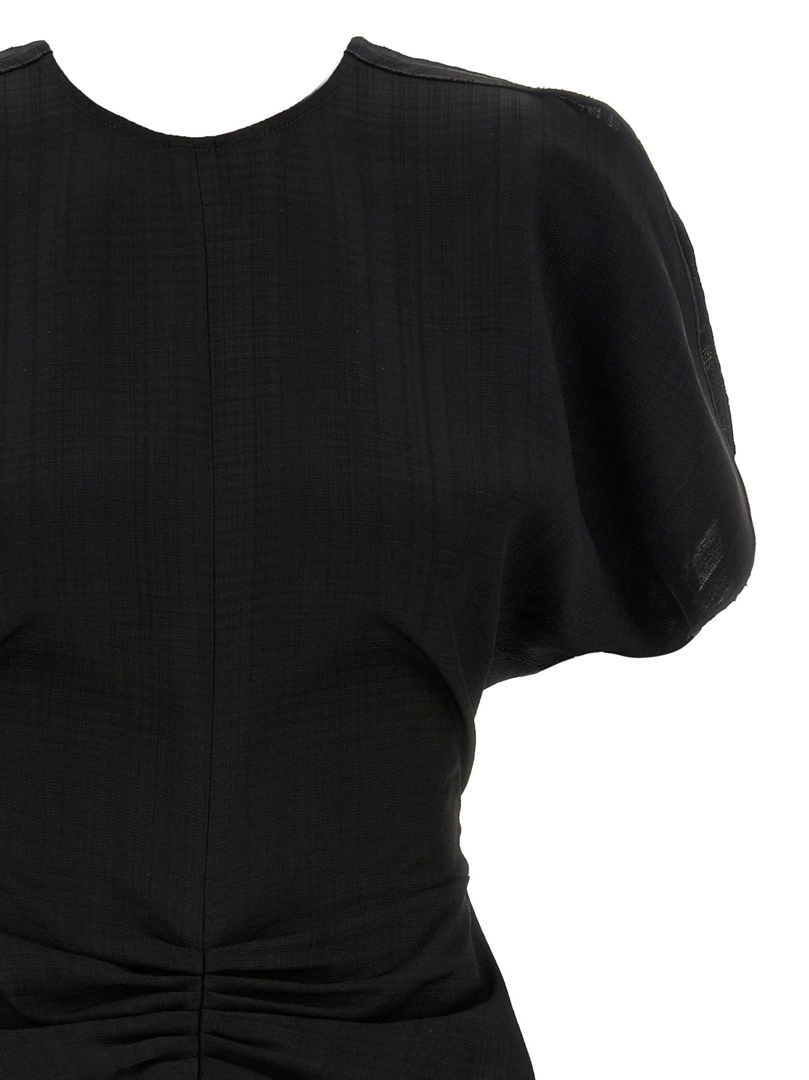 Victoria Beckham Gathered Waist Mini Dress