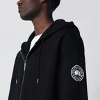 Canada Goose Black zip-up sweatshirt with logo