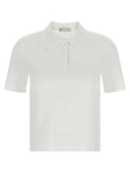 Tory Burch Pointelle Viscose Polo Shirt