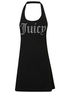 Juicy Couture Logo halter mini dress