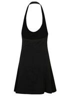 Juicy Couture Logo halter mini dress