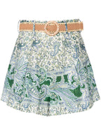 Zimmermann Ottie Tuck Linen Shorts