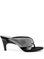 The Attico Rem crystal-embellished thong sandals