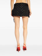 The Attico Fay denim mini skirt