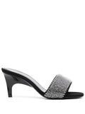 The Attico Rem Mules with rhinestones 60mm