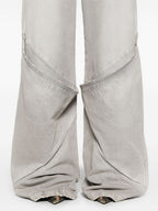 The Attico Wide-leg denim cotton jeans