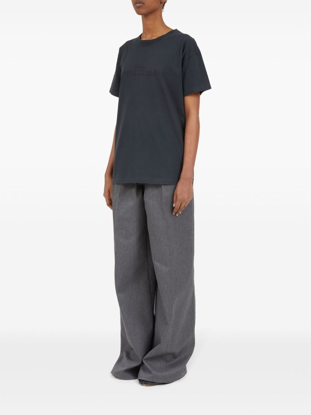 Maison Margiela Logo-embroidered cotton T-shirt