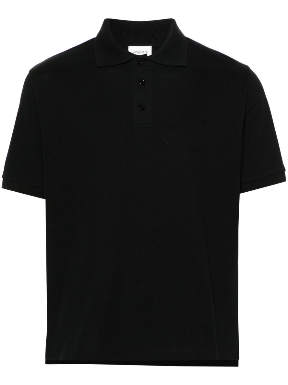Saint Laurent Piquet cotton polo shirt