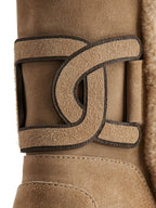 Tod's Kate suede and shearling ankle boots