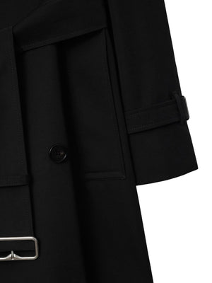 Burberry detachable-collar trench coat