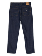 Maison Kitsuné Mid-rise straight-leg trousers