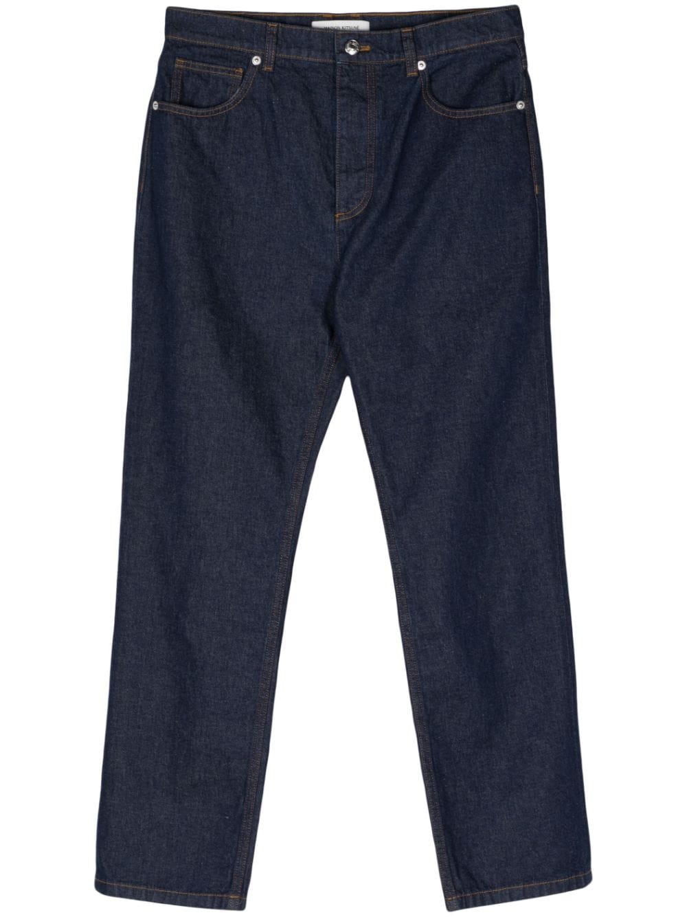 Maison Kitsuné Mid-rise straight-leg trousers
