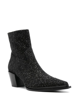 Jimmy Choo Cece Ab Glitter Ankle Boots 60mm