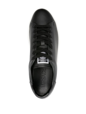 Versace greca faux leather sneakers
