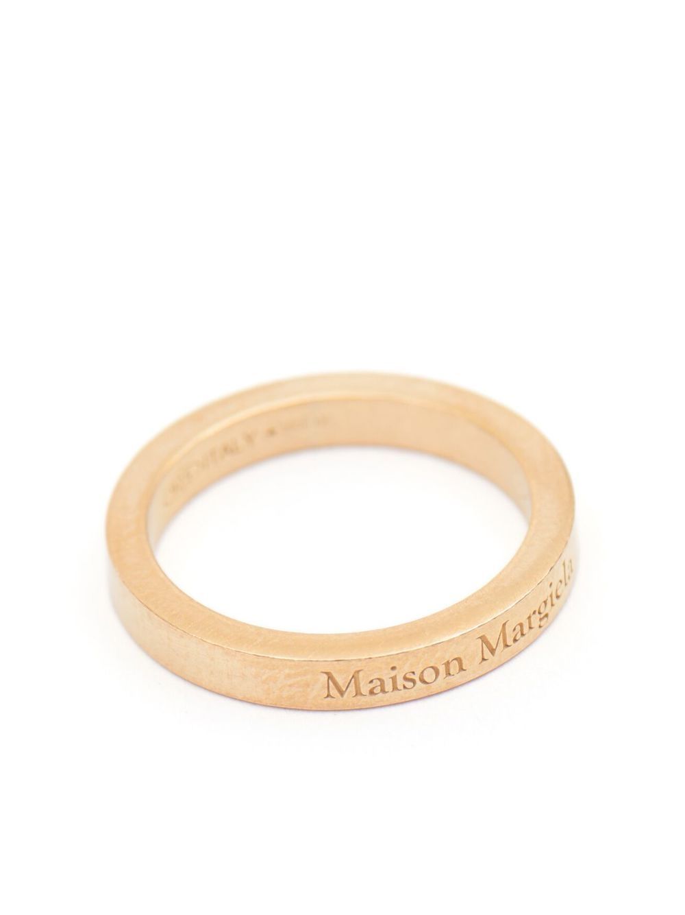 Maison Margiela logo-engraved band ring