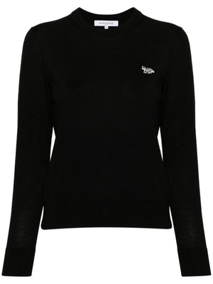 Maison Kitsuné Maison Kitsune Baby Fox-patch sweater