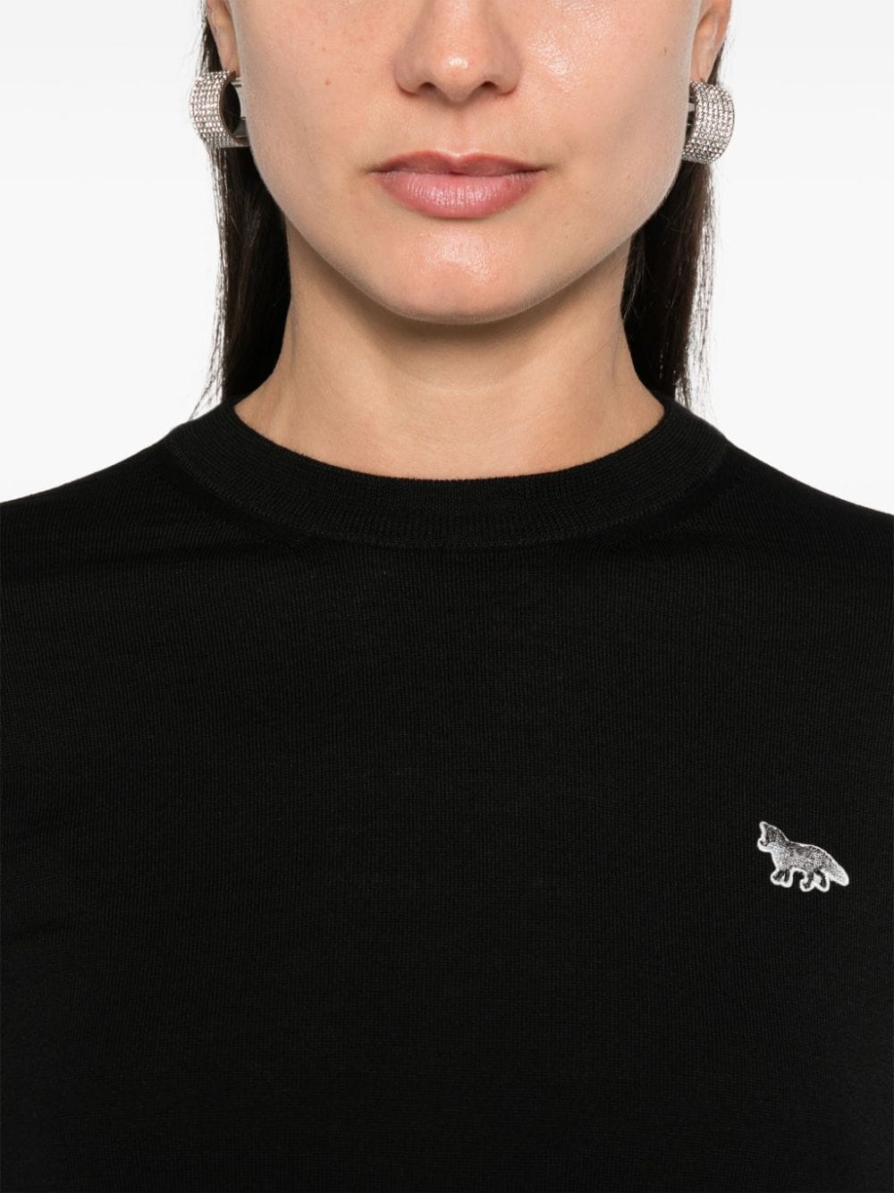 Maison Kitsuné Maison Kitsune Baby Fox-patch sweater
