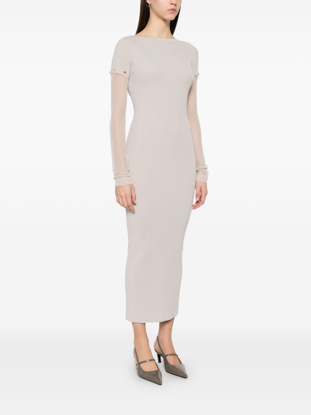 فساتين SPORTMAX PRE باللون الرمادي الداكن