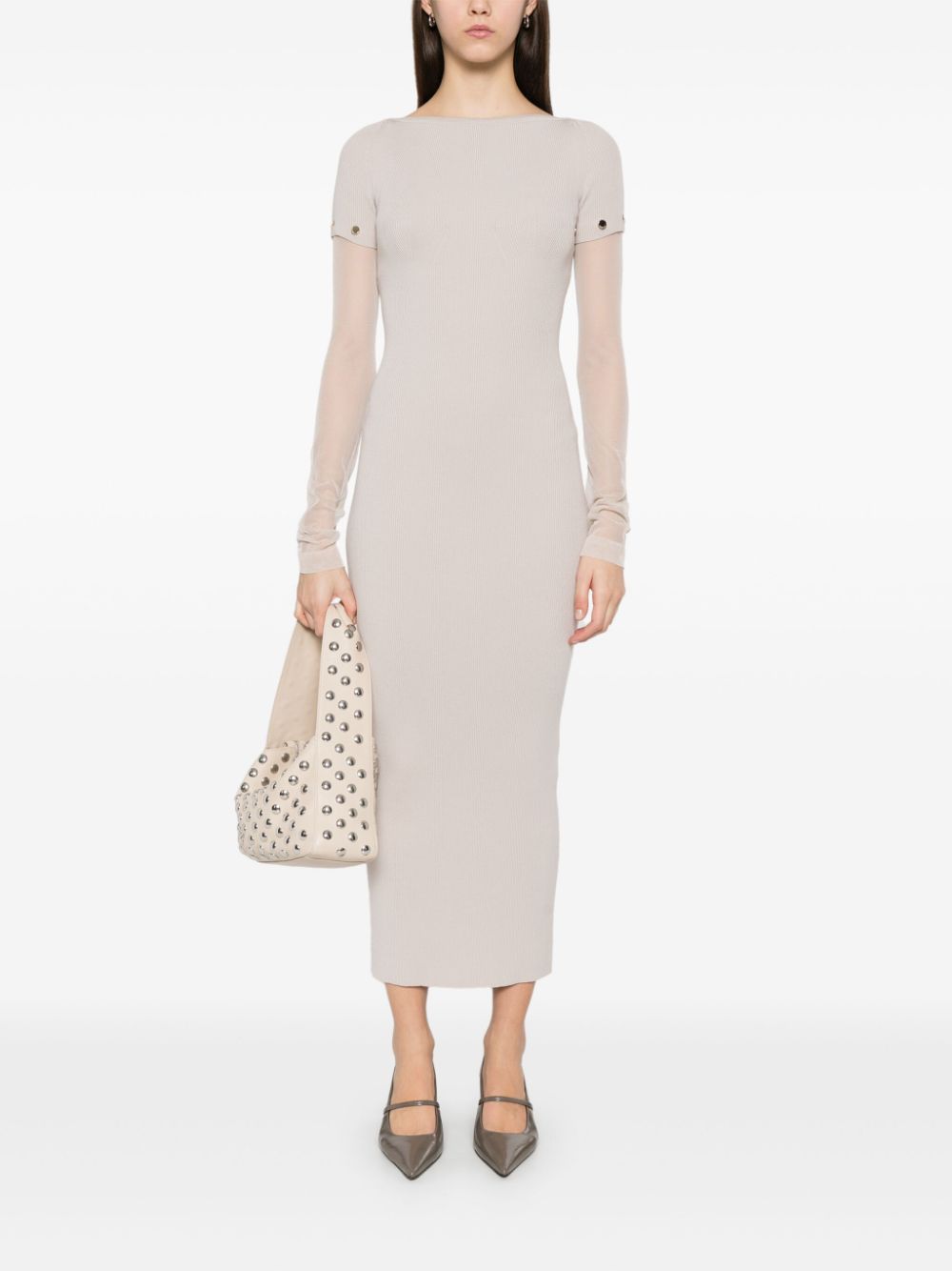 فساتين SPORTMAX PRE باللون الرمادي الداكن