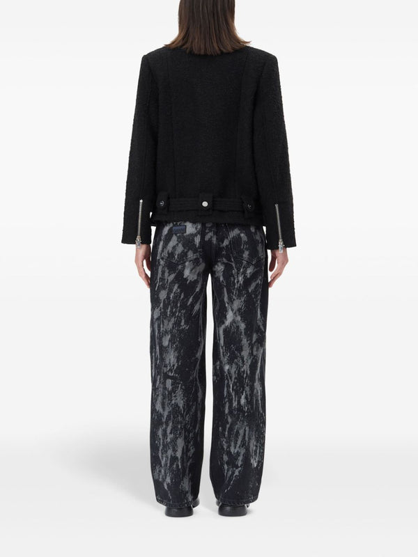 Ganni Textured Boucle Wool Jacket