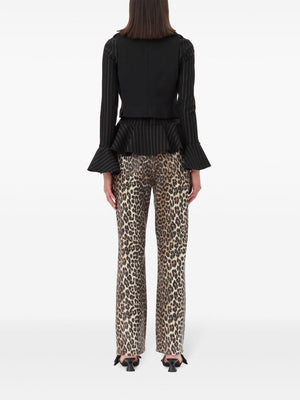 Ganni Sleeveless tank top with zip