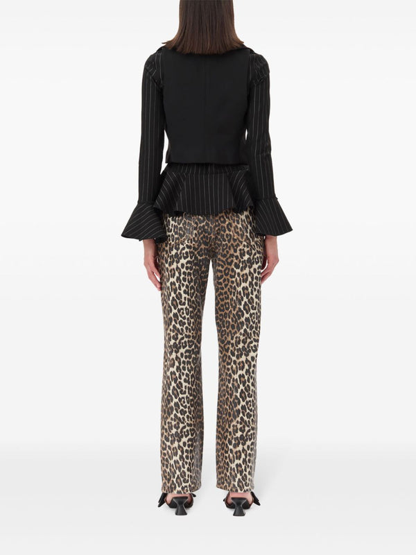 Ganni Sleeveless tank top with zip