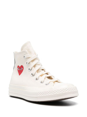 Comme Des Garcons x Converse Sneakers PLAY Chuck 70 "Cream"