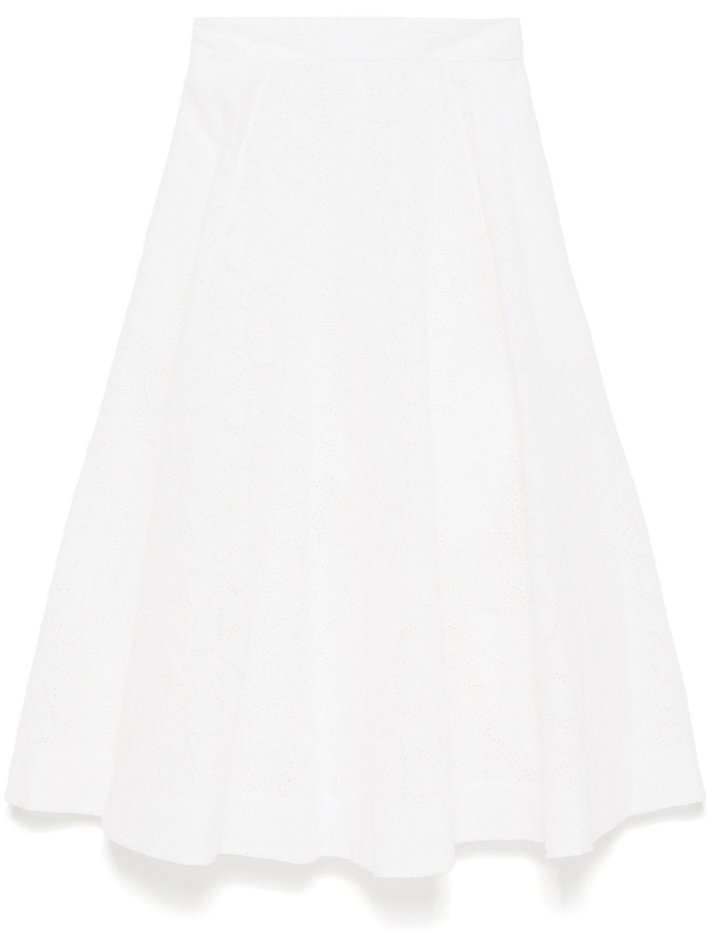 Zimmermann Crush embroidered midi skirt