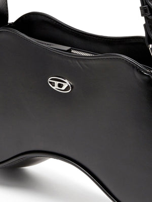 Diesel Play-Semi-gloss leather shoulder bag