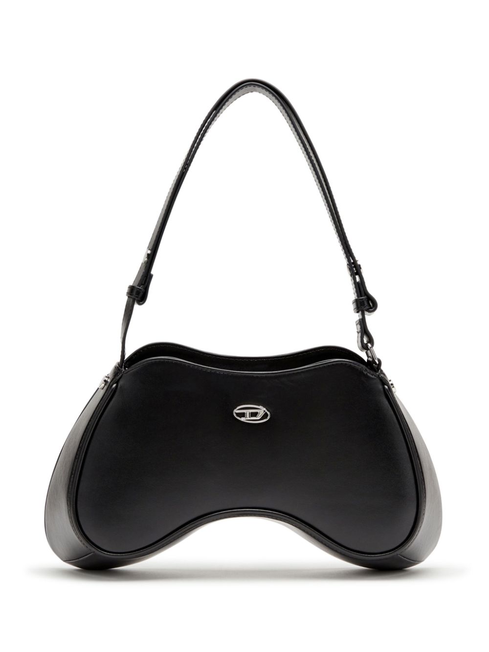 Diesel Play-Semi-gloss leather shoulder bag