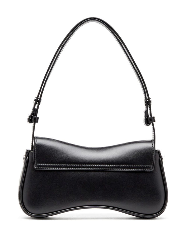 Diesel Play-Semi gloss leather shoulder bag