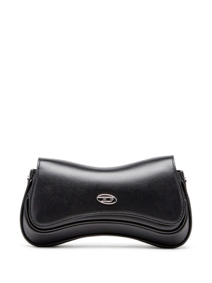 Diesel Play-Semi gloss leather shoulder bag