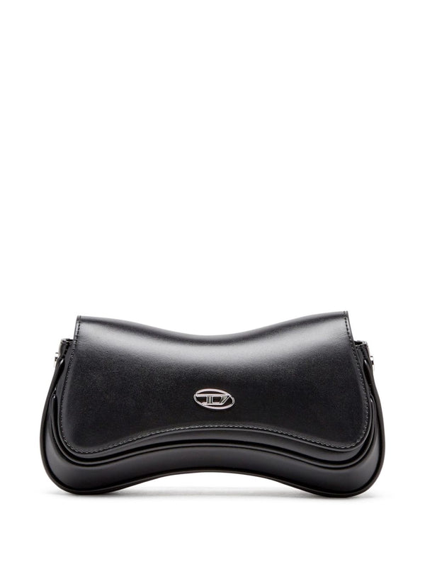 Diesel Play-Semi gloss leather shoulder bag