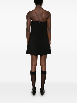 Self-Portrait crepe bandeau mini dress