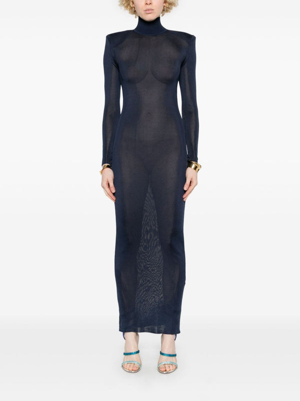 Self-Portrait knitted maxi dress