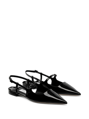 Jimmy Choo Didi Flat Patent Leather Low Shoes