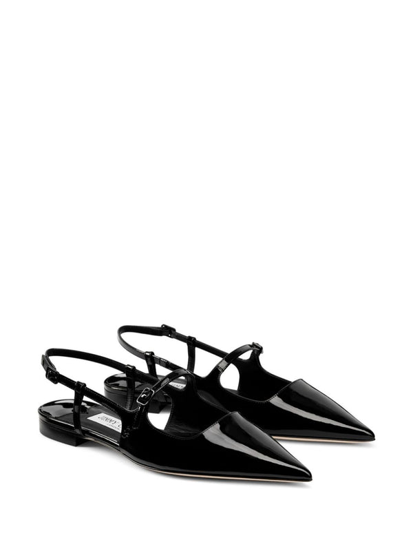 Jimmy Choo Didi Flat Patent Leather Low Shoes