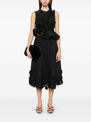 Forte Forte Midi skirt with floral applique