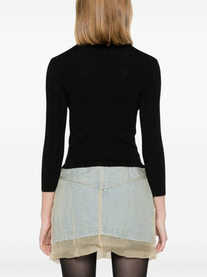 Balenciaga BB-pattern open-knit jumper