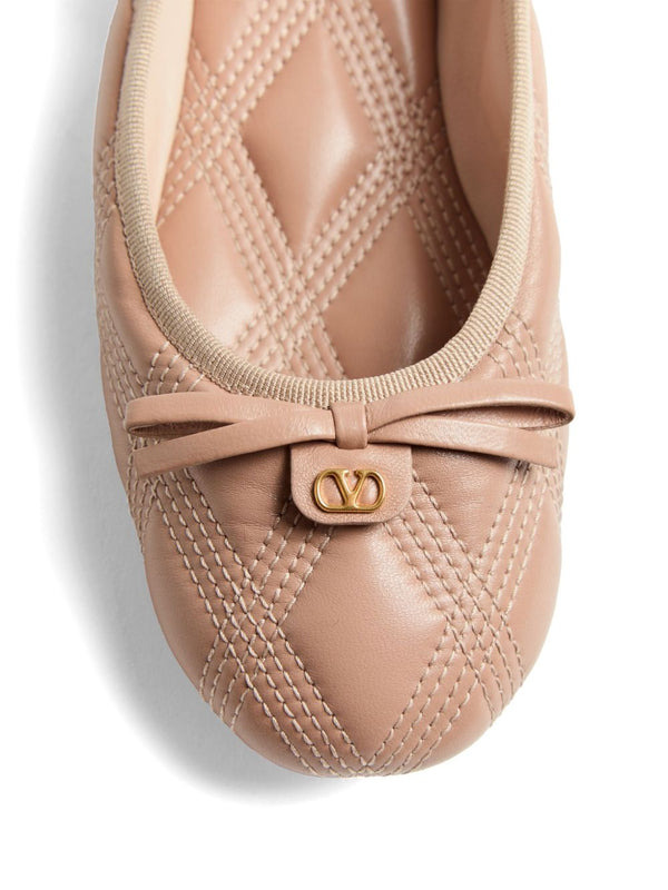 Valentino Garavani Quiltie 67 Ballerina in quilted nappa