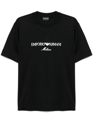 Emporio Armani ASV logo embroidery T-shirt