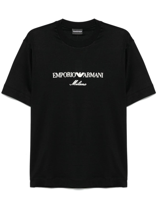 Emporio Armani ASV logo embroidery T-shirt